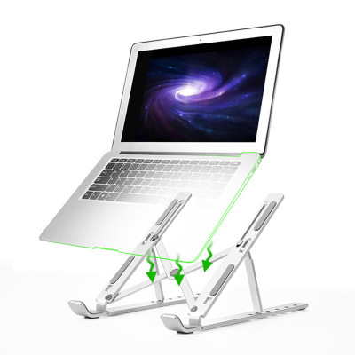 New Laptop Stand 6-Speed Adjustable Aluminum Alloy Computer Bracket Computer Lifting Shelf Adjustable Storage