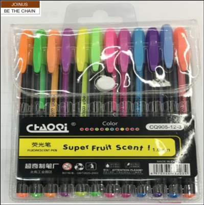 High Lighter  Dries Instantly Fluorescent Marker  Highlighter pen 12 pcs per pouch  AF-1091