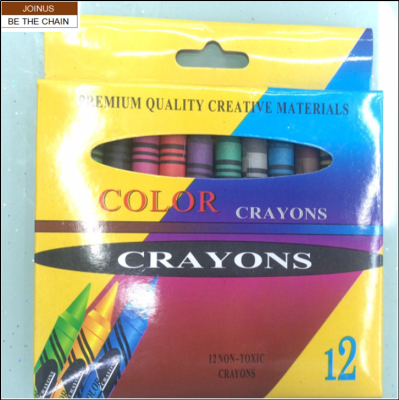 Jumbo Wax crayon factory stationery 14MMX100mm, 12colors,  THICK  AF-1086