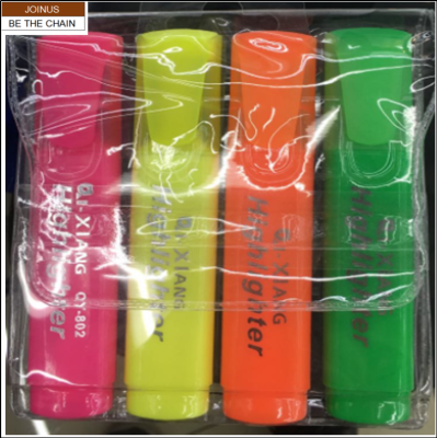 High Lighter  Dries Instantly Fluorescent Marker  Highlighter pen stationery AF-1090