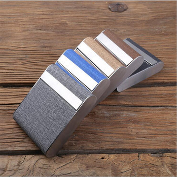 Metal canvas pattern cigarette box 20 pack creative portable stainless steel personality simple fashion cigarette box