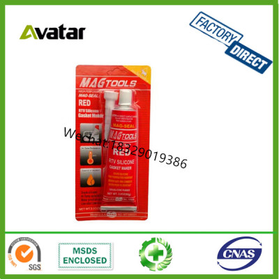 Food safe grade MAGTOOLS silicone sealant adhesive for engine with red color