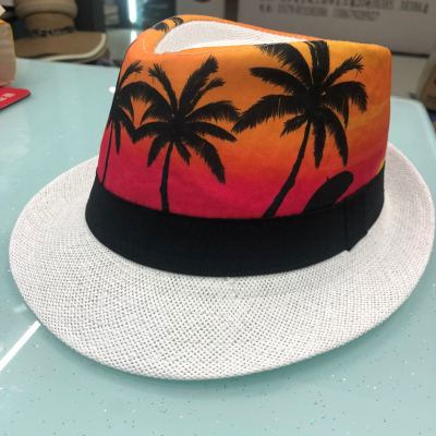 Top Hat Fedora Hat Printed Top Hat