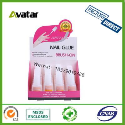 ANTALD BRUSH-ON NAIL GLUE 10g super strong nail glue no any hurt to finger
