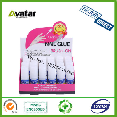 ANTALD display box pack Nail glue glue for nail with brush 3g  