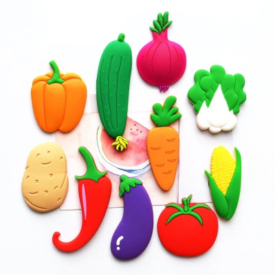 Soft Plastic Fruit Cartoon Fridge Magnet