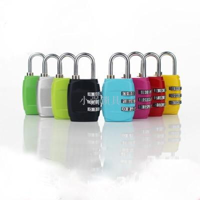 3-bit metal combination lock zinc alloy tie rod box gym lock case bag lock travel lock