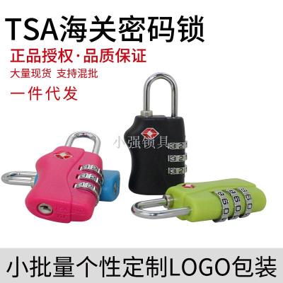 Tsa customs lock three-digit code plastic padlock suitcase lock tsa code lock