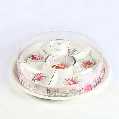 Creative Set Combination Plate Ceramic Plate Swing Plate Fan-Shaped Dish Tableware Plate Dish Dish Set Combination Grid