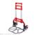 Two - wheeled three - section aluminum alloy folding luggage cart with drag rod driver trolley rubber wheel truck