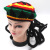 Wig beret knitted wool Jamaica ray black hat Halloween decoration hat saud festival punk street dance