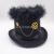 Punk mechanical gear retro hat high top wool felt Cosplay stage party props