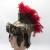 Retro medieval European Roman knight god of war hat helmet feather hat Halloween party supplies