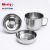 Food Grade 304 Stainless Steel Snack Cup round Student Canteen Lunch Box Thickened Food Grade Instant Noodle Cup