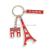 Paris key chain arc DE triomphe Paris tower letters tourist souvenir gift pendant pulley key chain