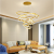 Geometric Rings Chandelier Modern Ceiling Pendant Lamp For Dining Room Living Room Decoration