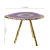 Natural Agate Slices Cake Stand with Gold Trim