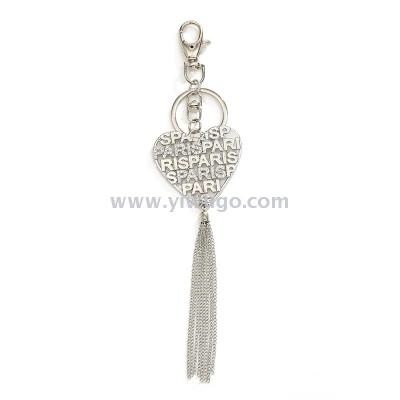 Paris key chain love Paris tower alphabet tourist souvenir gift pendant square key chain