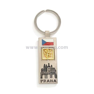 Czech flag lion key chain gift pendant tourist souvenir turn key chain manufacturer