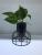 Wanzi ceramic with iron frame creative ceramic vase decoration