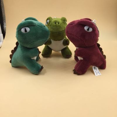 Dalong dinosaur plush toy pendant key chain, grab machine doll bag pendant activity gift yiwu toy