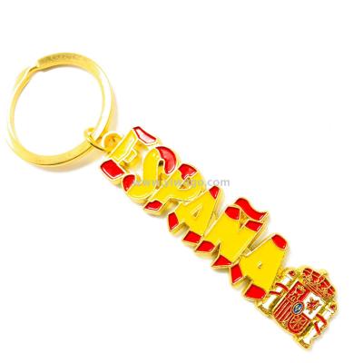 Spanish flag Spanish letter key chain hanging a gift tourism souvenir antique key chain manufacturers