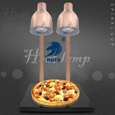 Single and Double-Headed Food-Heating Lamp Buffet Two-Headed Food Insulation Lamp Marble Heating Lamp Barbecue Lamp Insulation Plate