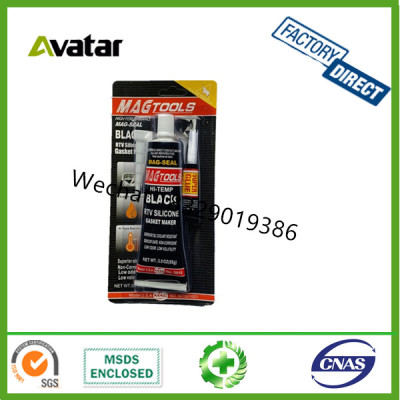 Good quality Free super glue Magtools Black acetoxy neutral rtv silicone gasket maker