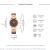 The new Korean version of creative lady embossed leaf steel belt high-end watch