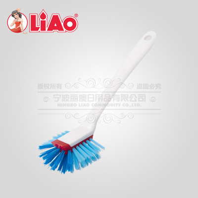Lio/LIAO multi-functional cartoon brush with long handle for both sides of the kitchen pan for washing dishes and cleaning brush