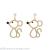 Animal Year Earrings Mouse Sense of Quality Full Diamond Personalized Eardrops Autumn and Winter Online Influencer Earrings Long Cute 925 Silver Needle