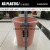 new arrival office rubbish storage bucket home dustbin durable waste can strip pattern round plastic garbage can hot