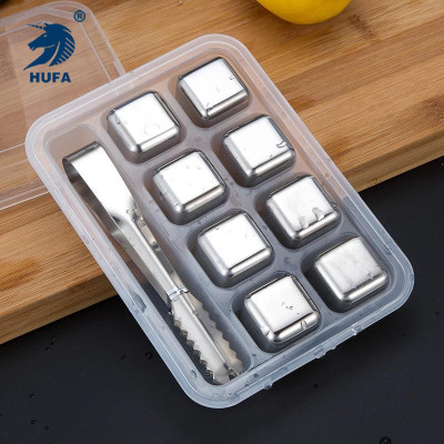 304 Stainless Steel Ice Cube Quick-Freeze Ice Particle Metal Ice Grain Coffee Drink Whiskey Barware Creative Utensils