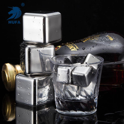 52mm Stainless Steel Ice Cube Extra Large Ice Cube Large Whisky Stone Quick-Frozen Metal