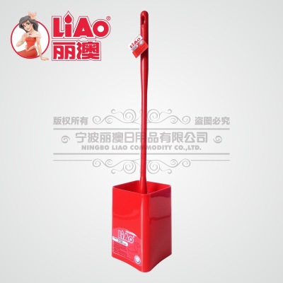 Compared LIAO toilet brush set long handle warhead toilet brush powerful PV cleaning brush durable brush head