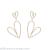 Fashionable Queen Fully Jeweled Loving Heart Earrings Women's High-Key Dignified Internet Celebrity Irregular Design Heart-Shaped Long Earrings