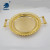 New Design round Golden Metal Tray Cup Teapot Storage Tray Tableware Restaurant Tray