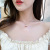 Japan and South Korea Internet Hot Trendy Full Diamond Shell Pearl Necklace Zircon Temperamental Minority Choker Women's Sense of Quality Pendant