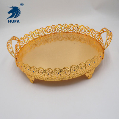 Metal Tray Cake Plate Exquisite Fruit Plate Fruit Plate Box Chocolate Plate Household Supplies Dried Fruit Box