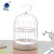 European-Style Creative Double-Layer Birdcage Cake Stand Metal Fruit Stand Dim Sum Rack Afternoon Tea Dessert Stand with 26cm Plate