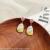 Korean Style Geometric Stars Heart Water Drops Drop Oil Contrast Earrings Fashion All-Match Sweet Elegance Color Eardrop Earring