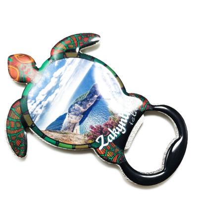 Greek Flag Zakynthos Island Tourist Souvenir Keychain Finger Turtle Shape Sticker Bottle Opener Turtle