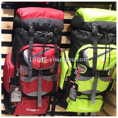 The new outdoor hiking bag for men and women is a multi-functional large-capacity travel backpack with 70 liters and 70L