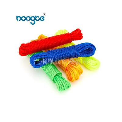 3-10mm hot-selling PE PP 3 strand twist packaging rope of different colors and sizes
