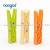 New style 10pcs pp material High Quality laundry plastic clothes pegs clip with 10M nylon rope 