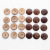 Wholesale  2 and 4 Holes Natural Coconut Buttons Brown Color Coconut Buttons