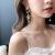 Korean XINGX Silver Pin Earrings Tassel Asymmetric Eardrops Female Long Elegant Earrings New Trendy Earrings