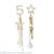 Korean XINGX Silver Pin Earrings Tassel Asymmetric Eardrops Female Long Elegant Earrings New Trendy Earrings