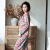 Spring and summer 2020 new temperament printing long-sleeved trousers pajamas silky home wear