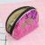 Cross-Border New Arrival Glass Broken Waterproof Pu Laser Printing Leather Flamingo Printing Cosmetic Bag Storage Bag Factory Wholesale